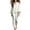 White, variant on QSXADF Fall 2 Piece Sweatsuits Women Casual Tracksuit Set V Neck Puff Sleeve Long Sleeve Top Pants Set Fashion Casual Women Fall Winter Outfits