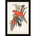 thumbnail image 2 of John Gould 11x14 Black Modern Wood Framed Wall Art Titled - Tropical Parrots I, 2 of 6