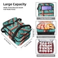 thumbnail image 3 of Easter Double Layered Insulated Lunch Bag with Two Compartments, Large Capacity, Hand-Held, 7.1x11.4x16.1 Inches, 3 of 6