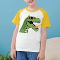 thumbnail image 3 of RXIRUCGD 2025 Vêtements d'Été pour Enfants Tout-Petits Garçons Filles Mode Mignon Col Rond Imprimé Manches Courtes Haut, 3 of 7