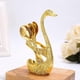 thumbnail image 4 of 6 Pieces Coffee Spoons With Swan Holder Teaspoons Dessert Spoons, Swan Shape Spoons Set, Coffee Spoons Gold Vintage With Stand Swan Bottom Cutlery Set, 4 of 5