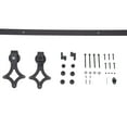 thumbnail image 4 of CB15658 6 ft. Carbon Steel Star Rustic Interior Sliding Barn Door Kit Hardware Set, Black, 4 of 6