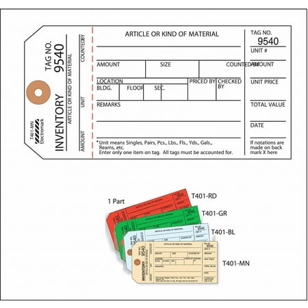 

Electromark Inspection Tag Cardstock Inventory PK100 Y604057