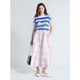 thumbnail image 2 of Free Assembly Women's and Women's Plus Button-Front Cotton Maxi Skirt, Sizes XS-4X, 2 of 5