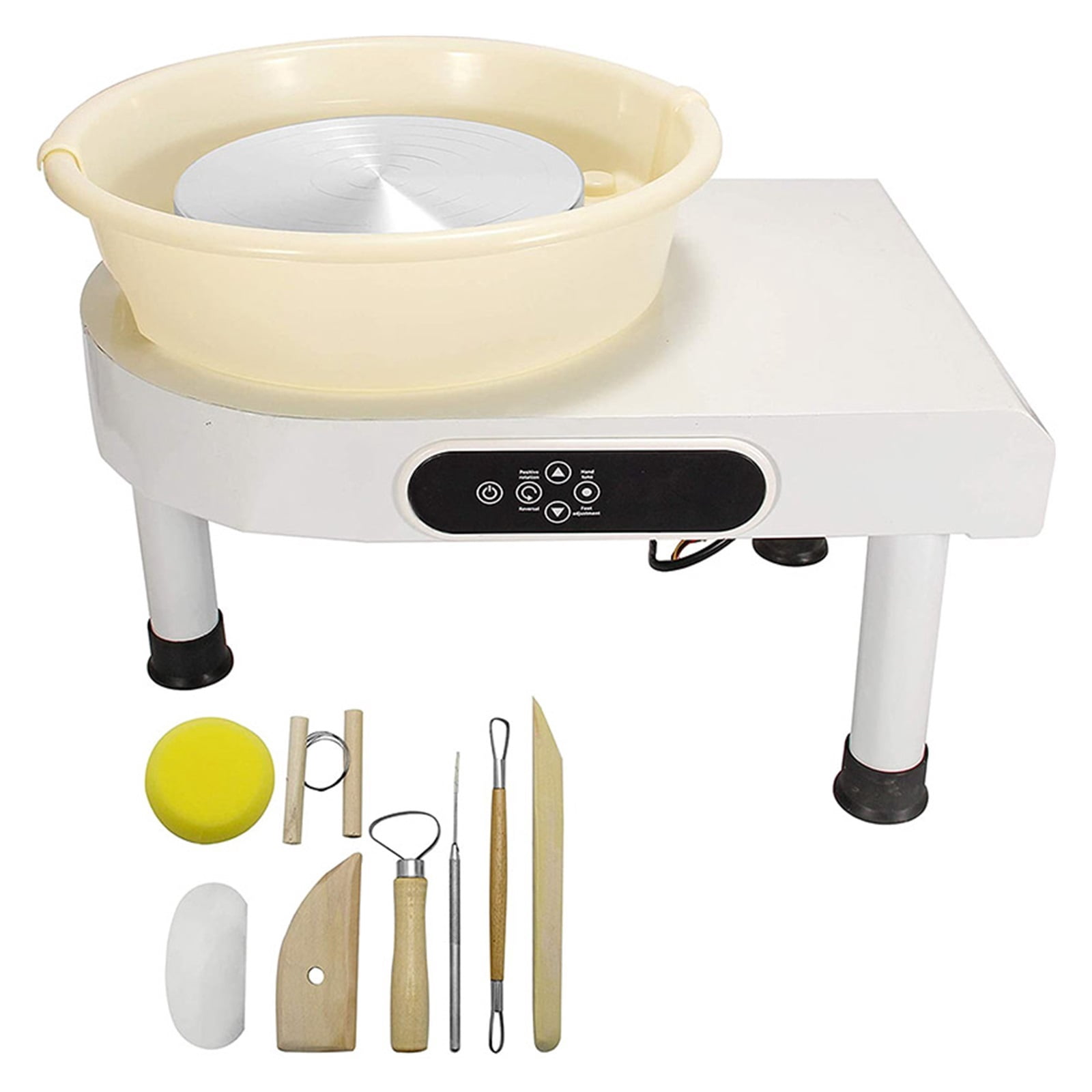 350W 25CM 9.8" Electric Ceramic Pottery Wheel Machine Clay Making Pottery Tool With LCD Touch Screen Ceramics Work Clay Craft