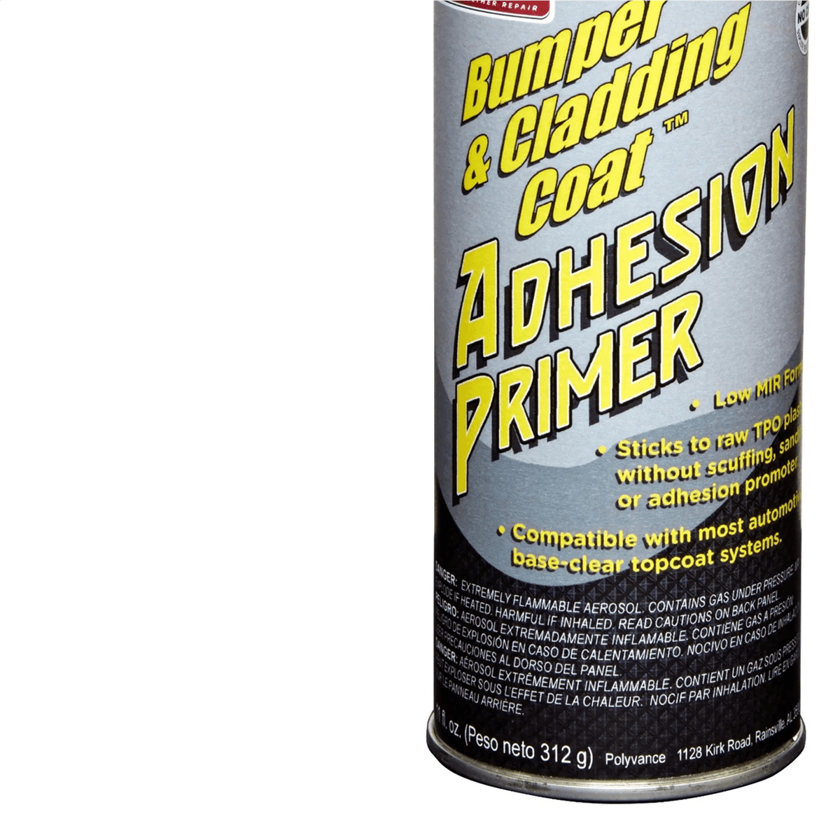 Urethane Supply Co. Polyvance Bumper & Cladding Coat 3611-A Low VOC Adhesion Primer, 11 fl-oz Aerosol Can, Light Gray