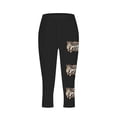thumbnail image 4 of Jjayotai Womens Pants, Yoga Pants Women, Women's Easter Yoga Pants, Bunny Eggs Printed Trousers, Womens Casual Capris Pants Leggings for Women Black^ L, 4 of 4