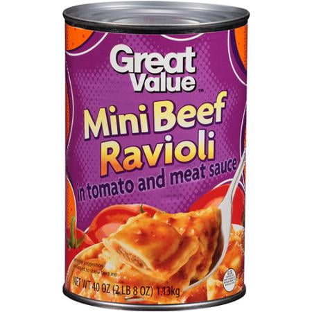 Great Value Mini Beef Ravioli, 40 oz by Wal-Mart Stores, Inc.