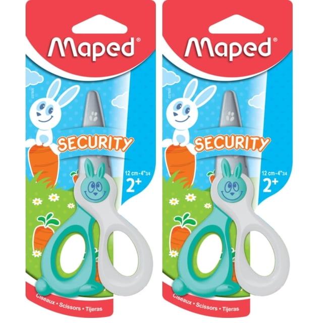 Tijeras de Seguridad para Niños Maped Kidicut 12 cm Punta Rompa Paquete de 2