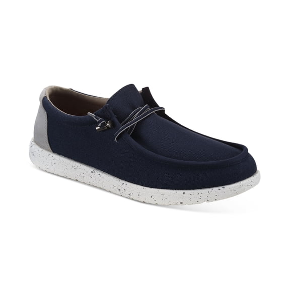 Sun Stone Men's Sneaker Canvas Brian, Navy Grey, 11.5