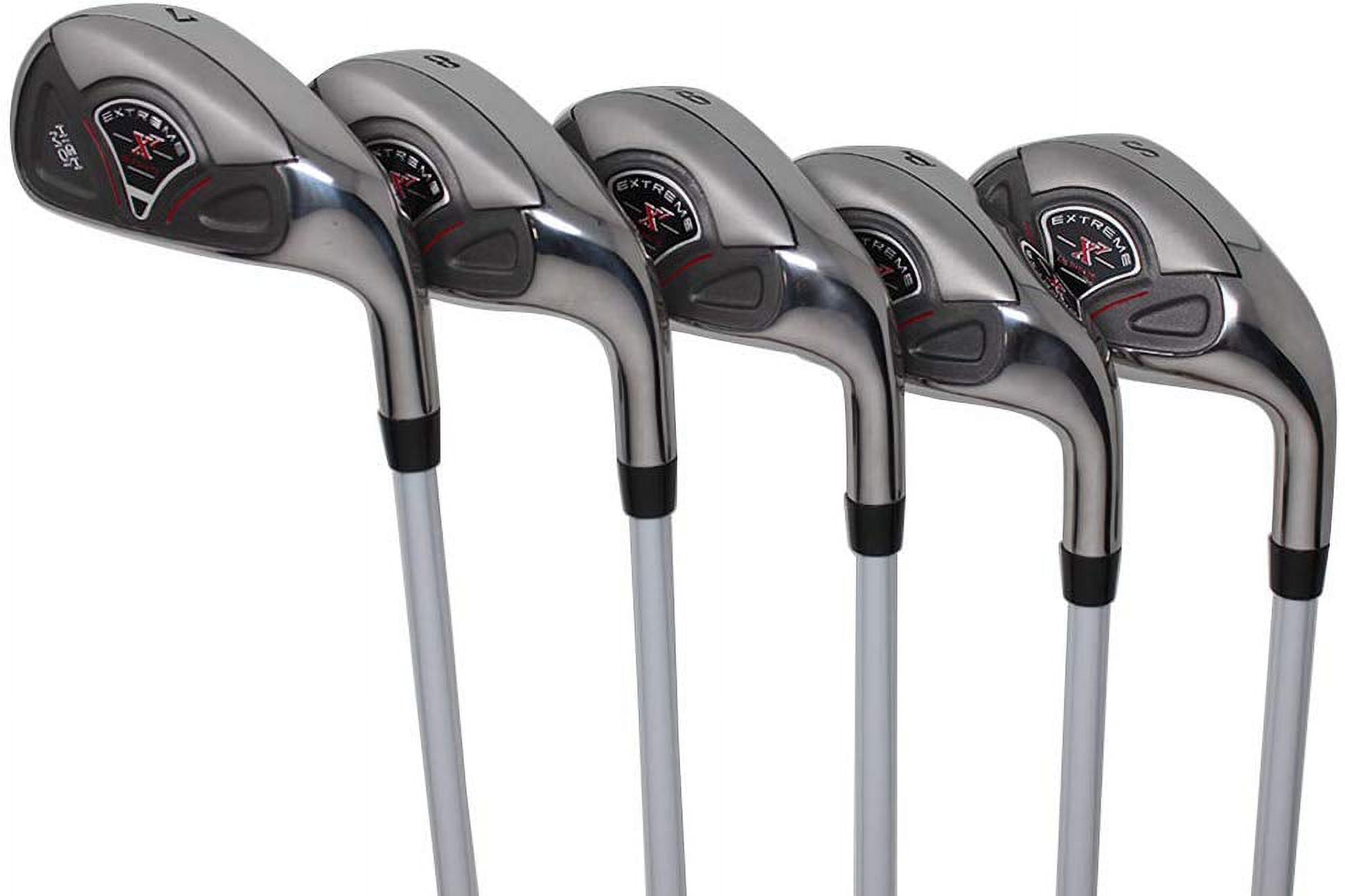 Extreme X7 High MOI +2 inch Over XL Big & Tall Men's Complete 5-Piece Iron Set (7-SW) Right Handed Regular R Flex Graphite Shafts (Tall 6'3"+ / +2" Over) with Jumbo Black Pro Velvet Grip - image 4 of 8