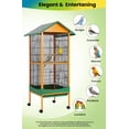 thumbnail image 3 of Gaderth 66-Inch Large Bird Cage,Outdoor Indoor Birdcage With Play Stand, Perches,Olling Large Parrot Bird Cage w/Removeble Tray Easy To Clean, Lockable Caster For Indoor& Outdoor Use, 3 of 6
