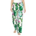 thumbnail image 2 of Kdxio Women's Comfy Stretch Cactus PlantsPrint Drawstring Pajama Pants-X-Large, 2 of 9