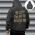 thumbnail image 4 of Christian Hoodies for Men 2025 I Am The One He Left The 99 To Rescue Me Hoodie Hooded Sweatshirt with Pockets Pullover, 4 of 6