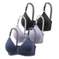 thumbnail image 1 of Soutien-gorge d'Entraînement pour Femmes 36c 3 Pcs Soutien-Gorge d'Été Confortable Mince Poitrine Rassemblée Respirant Sans Armature Maintien, 1 of 2