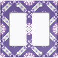 thumbnail image 6 of Metal Light Switch Plate Cover Mandala Purple Floral Pattern Damask MDL112, 6 of 13