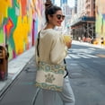 thumbnail image 5 of Kuiaobaty Mandala Flower Paw Print Crossbody Bag for Women, Ethnic Style Vegan Leather Bucket Handbag Crossbody, Waterproof Sturdy Shoulder Purse with Removable Strap for Travel, 5 of 6