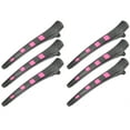 thumbnail image 3 of Pinzas para el cabello seccionadoras, 6 piezas, pinzas profesionales para peinar el cabello con forma de pico de pato, pinzas para seccionar, instalación sin esfuerzo, 3 of 14
