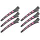 thumbnail image 3 of Pinzas para el cabello seccionadoras, 6 piezas, pinzas profesionales para peinar el cabello con forma de pico de pato, pinzas para seccionar, instalación sin esfuerzo, 3 of 14