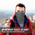 thumbnail image 7 of Neck Gaiter Face Cover Scarf, Vintage colorful Pattern Soft Face Sun Mask Cover Scarf Headband Cooling Sweat Absorbing Bandanas Hiking Cycling Running, 7 of 7