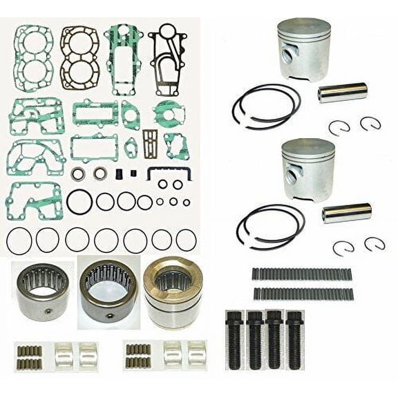 WSM Powerhead Rebuild Kit: Mercury 15 - 25 Hp '94-'06 - 100-04-14 - 1mm SIZE