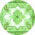 thumbnail image 1 of Ahgly Company Indoor Round Medallion Green Traditional Area Rugs, 7' Round, 1 of 1
