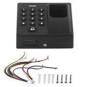 Eatbuy Fingerprint Access Control Black 3 Options Capacitance Induction Type DC12V Door Entry System, for Protecting Property and Information