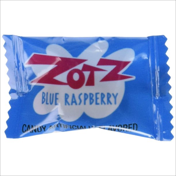 Zotz Fizzy Candy Blue Raspberry Flavored 2lb 170 Pieces