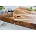 thumbnail image 4 of Acacia Herringbone Rectangular Cutting/Serve Board With Inset Handles, Large, 4 of 6