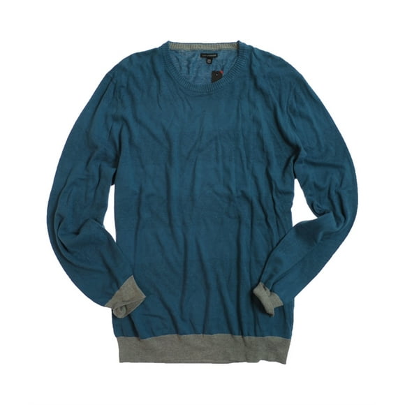 Sons of Intrigue Mens Straight Fit Knit Sweater, Blue, Medium