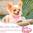 Kizocay Dog Collar with Bowtie for Small Dogs cat,XSmall Cat Collar with Bell, Female Pet Puppy