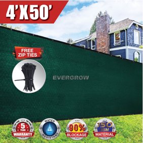 Evergrow 6 X 50 Dark Green Fence Privacy Screen Commercial