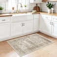 thumbnail image 4 of General 2x3 Entryway Rug Washable - Boho Rug Stain Resistant for Kitchen/Bathroom/Bedroom Low Pile Rubber Backed Rugs Ultra Thin Soft Home Decoration Floor Mat 2x3 Beige Brown, 4 of 17