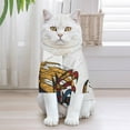ANYWAY.GO Breathable elastic clothing pet TShirt Pattern Cartoon Cat