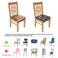 thumbnail image 5 of Pioneer Flower Seat Covers for Dining Room Chairs Set Of 4,Stretch Printed Washable Chair Seat Cover with Elastic Ties and Button,Removable Waterproof Couch Cushion Covers, 5 of 6