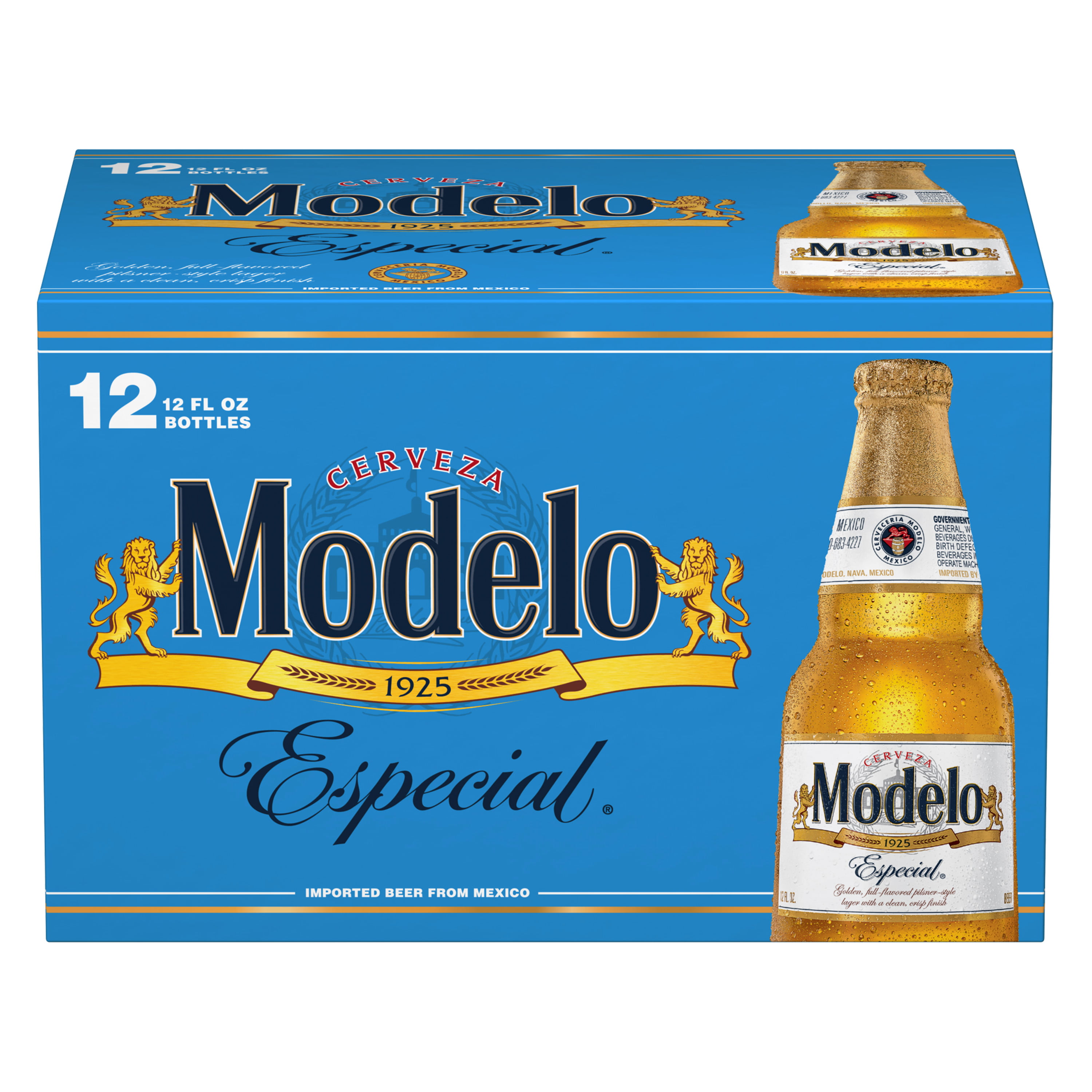 Modelo Especial Beer Mexican Lager, Beer 12 Pack, 12 fl oz Bottles,  %  ABV 
