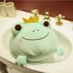 thumbnail image 4 of RV Juguete de almohada de rana de peluche suave, animal de peluche, muñeco de peluche de rana con corona linda, verde (35 cm) oso de fresa Electrónica, 4 of 5