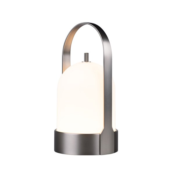 Lámpara De Noche Portátil Lámpara De Mesa De Estilo Nórdico Lámpara De Noche De Transporte Inalámbrico Lámpara De Mesa Con Control Táctil Lámpara Moderna Superficie Plateada Para Dormitorio Sala Eigraketly HA024941-01