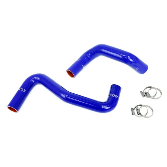 HPS Blue 3-ply Reinforced Silicone Radiator Coolant Hose Kit Compatible for 1989-1998 Nissan 240SX with LS Swap (LS1 water pump, 8 o'clock thermostat, SR20DET radiator), 57-2058-BLUE