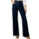 thumbnail image 1 of Jeans Astylish para mujer, cintura alta, pernera ancha, azul marino, 1 of 6