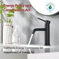 thumbnail image 5 of SUMERAIN Modern Matte Black Bathroom Faucet,Single Handle One Hole Lavatory Vanity Sink Faucet, 5 of 11