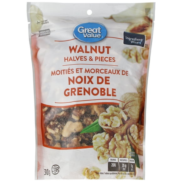 Great Value Walnut Halves & Pieces, 300 g