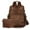 Brown, variant on Womens Backpack Purse Fashion Pu Leather Anti-theft Large Travel Backpack Ladies Shoulder Bags Satchel Handbag