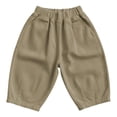 thumbnail image 3 of Dpytoraw Boys Chino Pants Straight-Leg Elastic Waist for Everyday Wear Casual Pants, Sizes 6M-5Y, 3 of 6