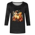 thumbnail image 5 of Wiyuqeen Thankful Grateful Blessed Shirt Women Plus Size 3/4 Sleeve Thanksgiving Shirts Crew Neck Graphic Tees Gifts for Woman, 5 of 5