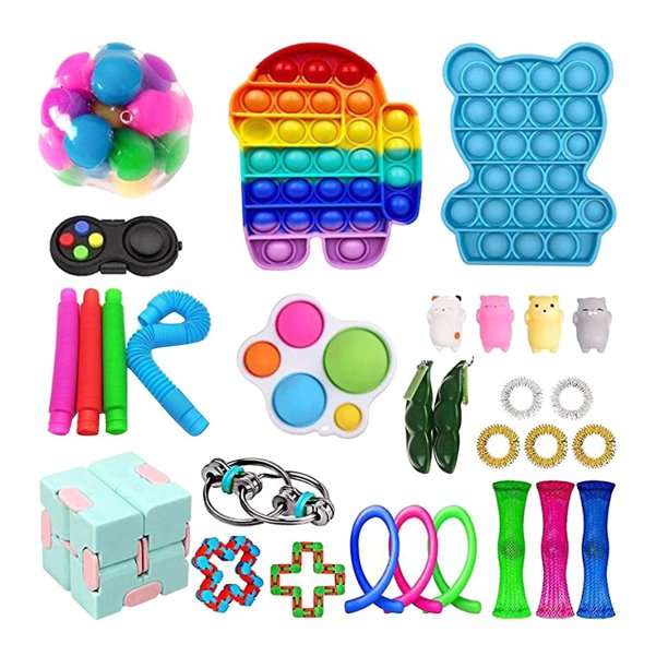 30pcs Pack Fidget Toys Conjunto de juguetes sensoriales Antistress Relief Fidget Toys