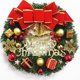 thumbnail image 3 of 30CM Christmas Wreath Door Hanging Garland with Frost Clover Wreath Natural Pine Cones Berries Decorative Christmas Garland, 3 of 5