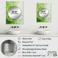 thumbnail image 4 of Designart "Sage Spirals In Green And White" Abstract Shapes Mirror Wall Decor - Modern Green Abstract Living Room Wall Mirror Art - 32" x 24" Inch, 4 of 5