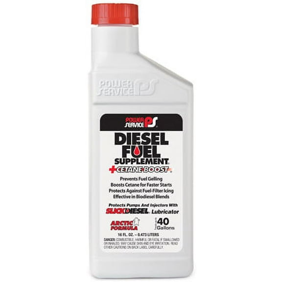 Power Service Diesel Fuel Supplement 01016-09 Anti-Gel Automotive Additive Bottle, 16 oz