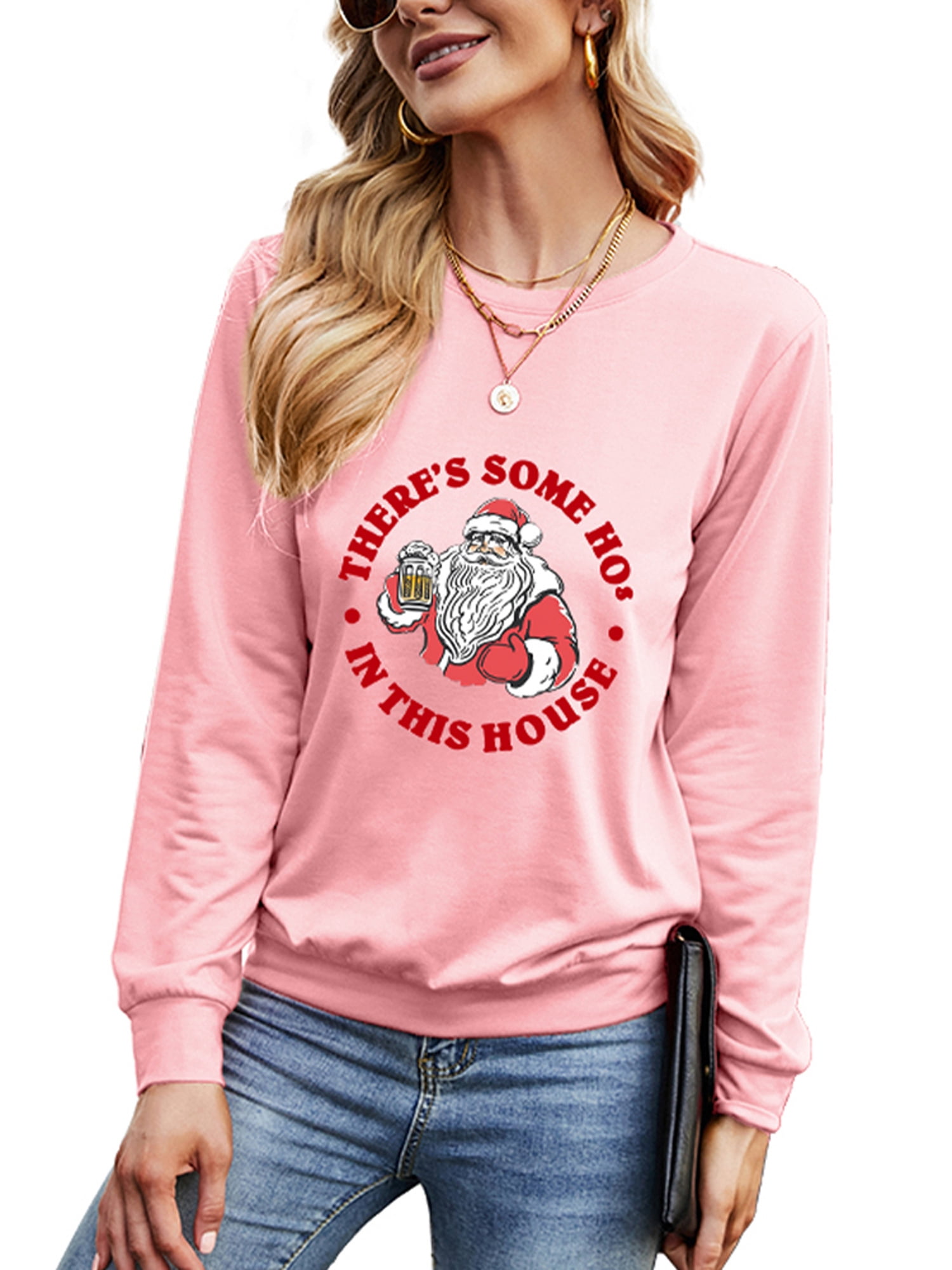 MODERNFWO Womens Christmas Santa Claus 